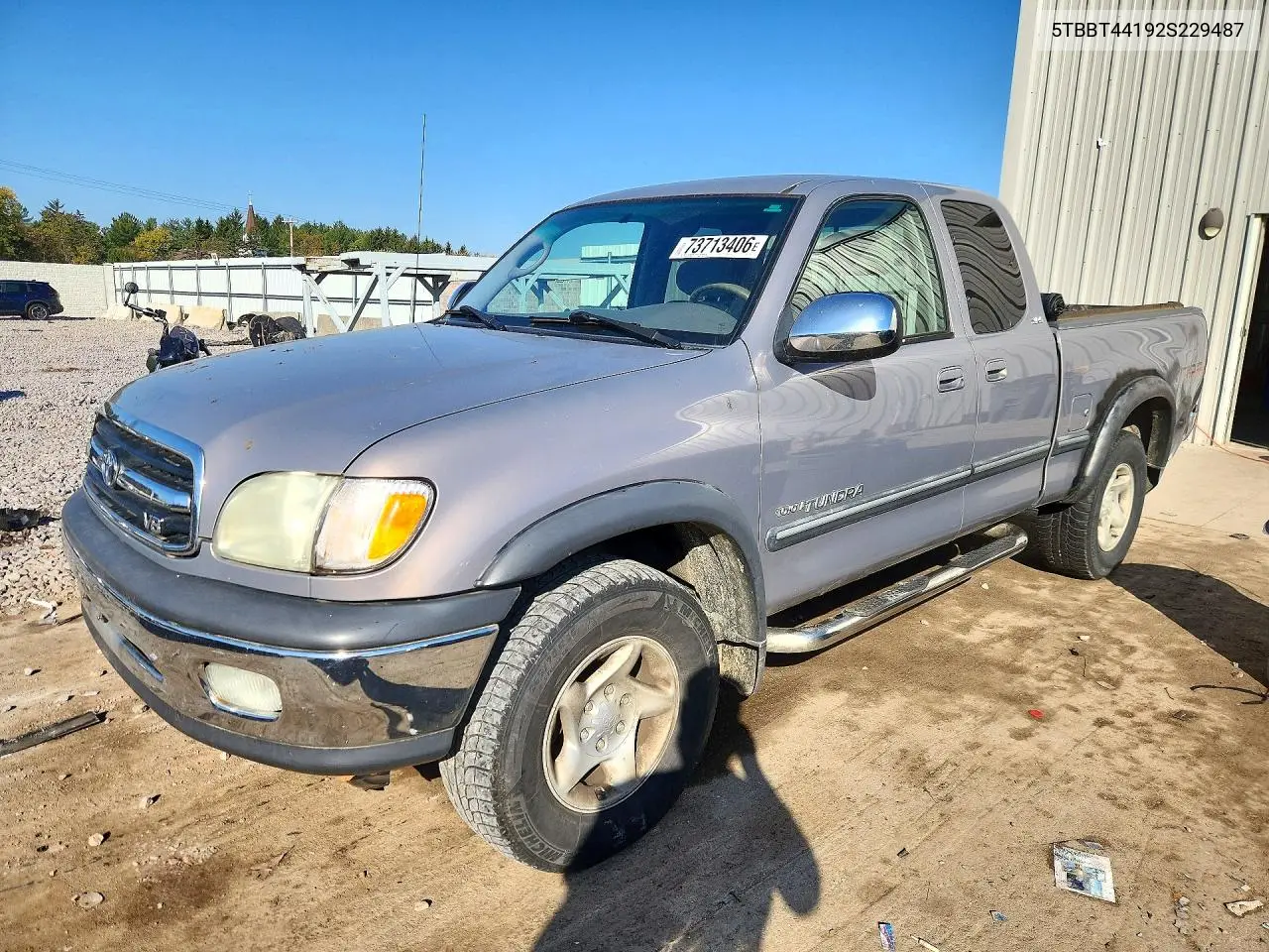 TOYOTA TUNDRA 2002, VIN 5TBBT44192S229487