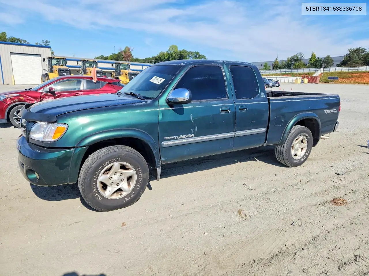 TOYOTA TUNDRA 2003, VIN 5TBRT34153S336708