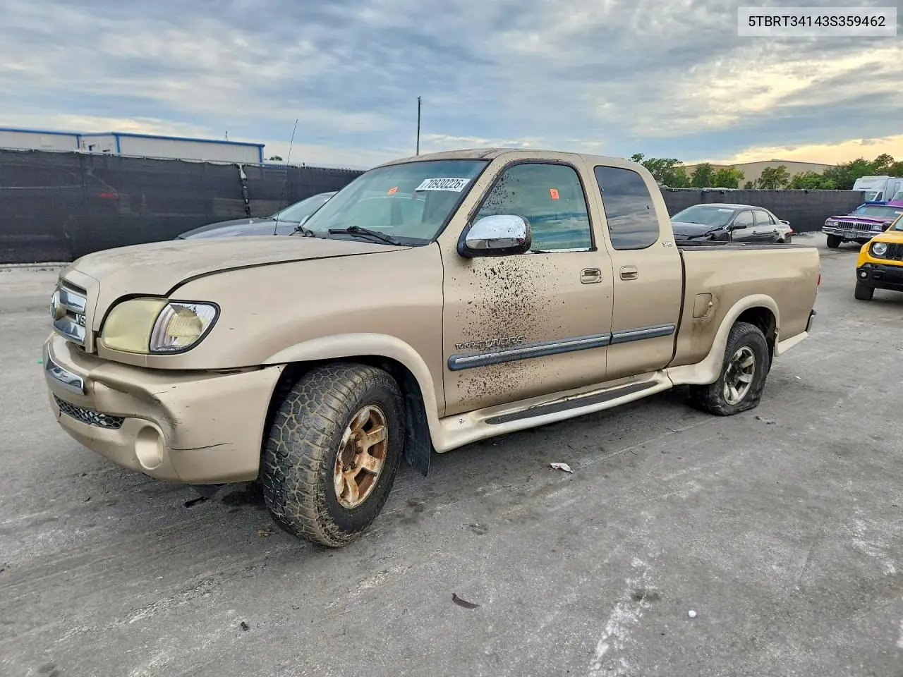 TOYOTA TUNDRA 2003, VIN 5TBRT34143S359462