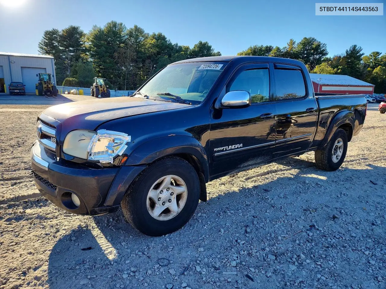TOYOTA TUNDRA 2004, VIN 5TBDT44114S443563