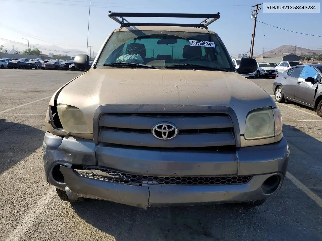 2005 TOYOTA TUNDRA VIN 5TBJU321X5S443284 — фото 5