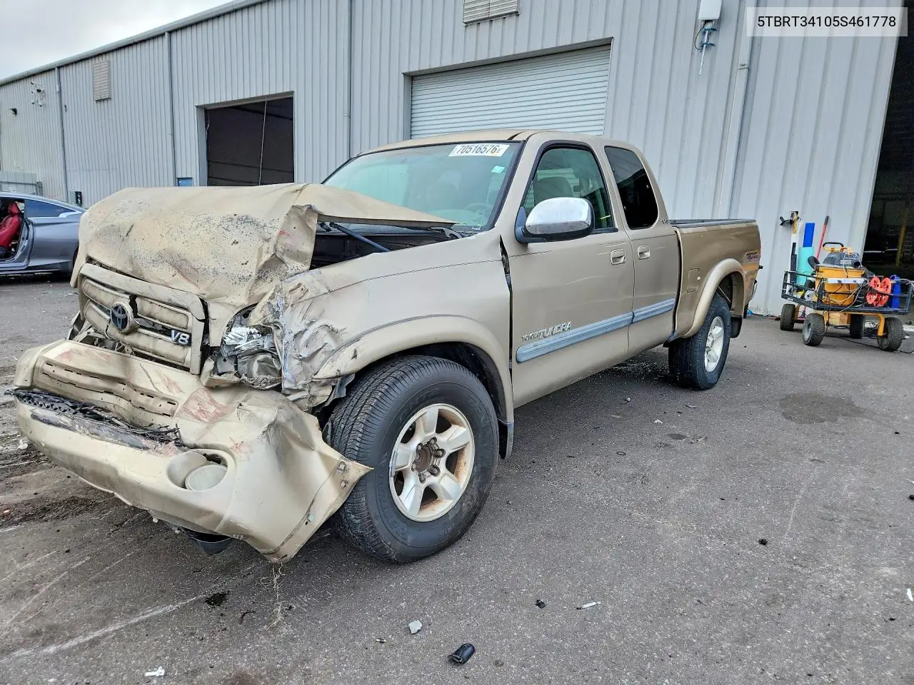 TOYOTA TUNDRA 2005, VIN 5TBRT34105S461778