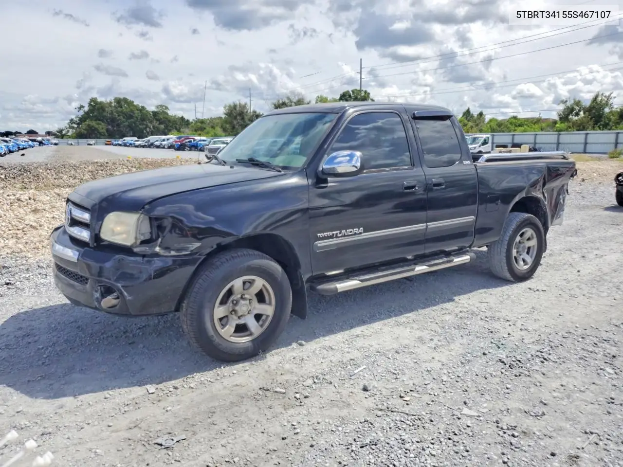 TOYOTA TUNDRA 2005, VIN 5TBRT34155S467107