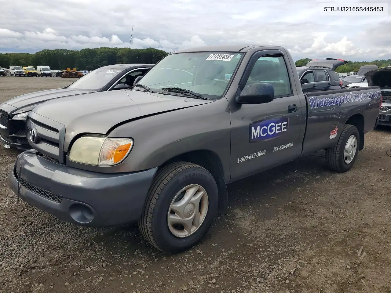TOYOTA TUNDRA 2005, VIN 5TBJU32165S445453