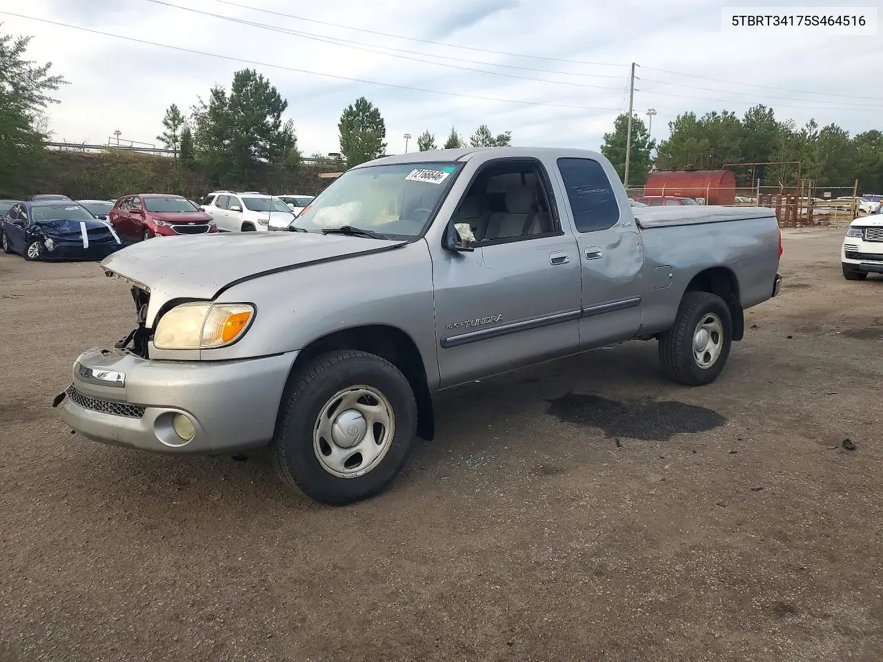 TOYOTA TUNDRA 2005, VIN 5TBRT34175S464516