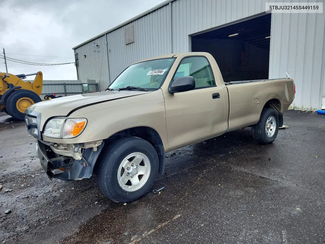 TOYOTA TUNDRA 2005, VIN 5TBJU32145S449159