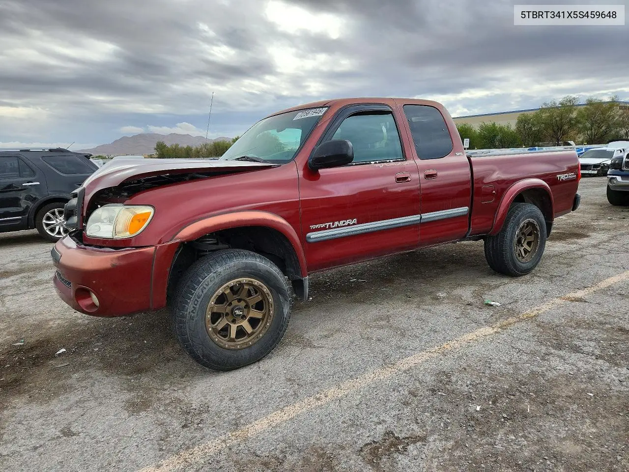 TOYOTA TUNDRA 2005, VIN 5TBRT341X5S459648