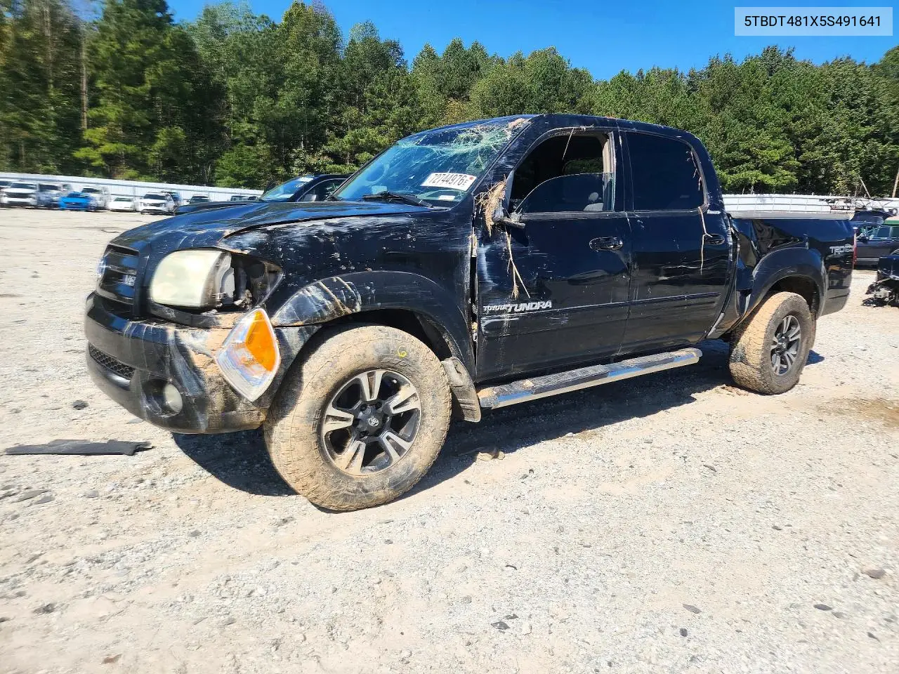 TOYOTA TUNDRA 2005, VIN 5TBDT481X5S491641