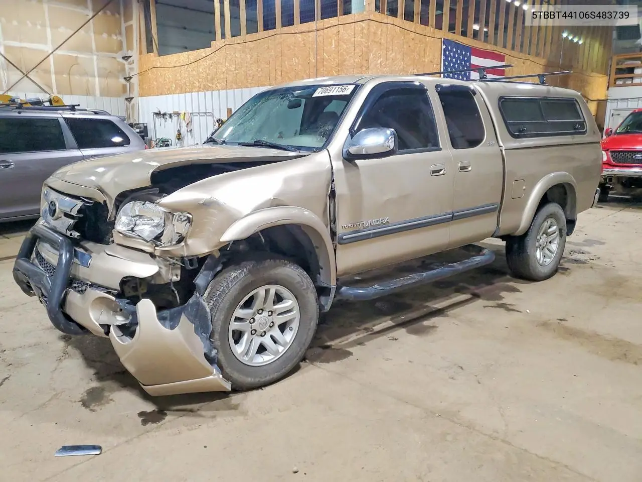 TOYOTA TUNDRA 2006, VIN 5TBBT44106S483739