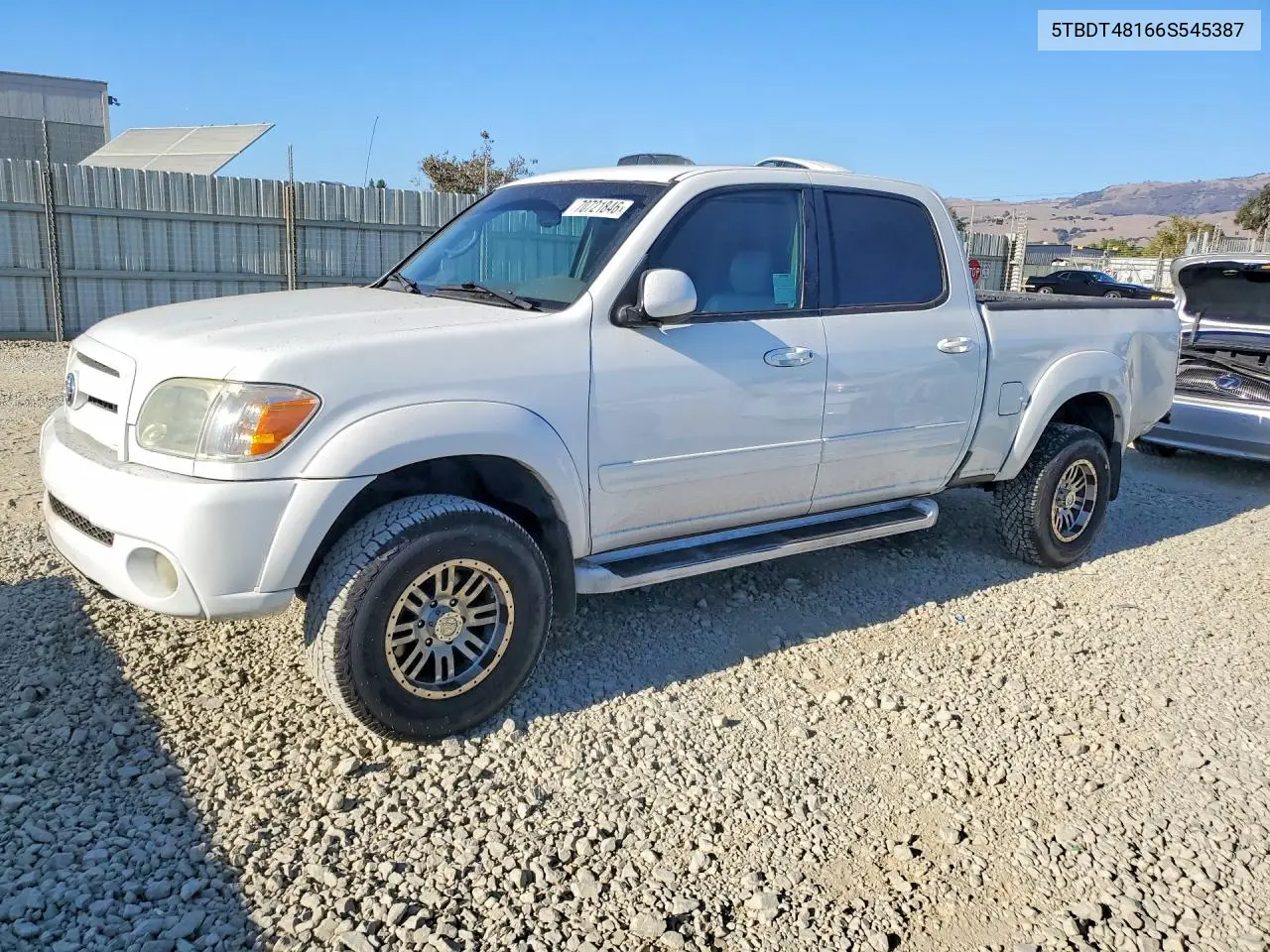 TOYOTA TUNDRA 2006, VIN 5TBDT48166S545387