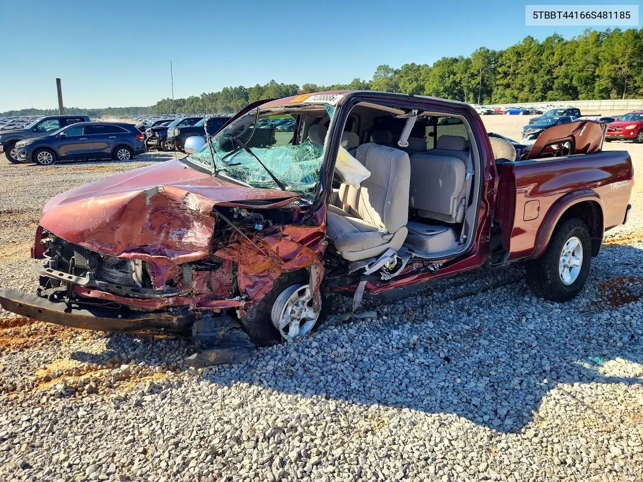 TOYOTA TUNDRA 2006, VIN 5TBBT44166S481185