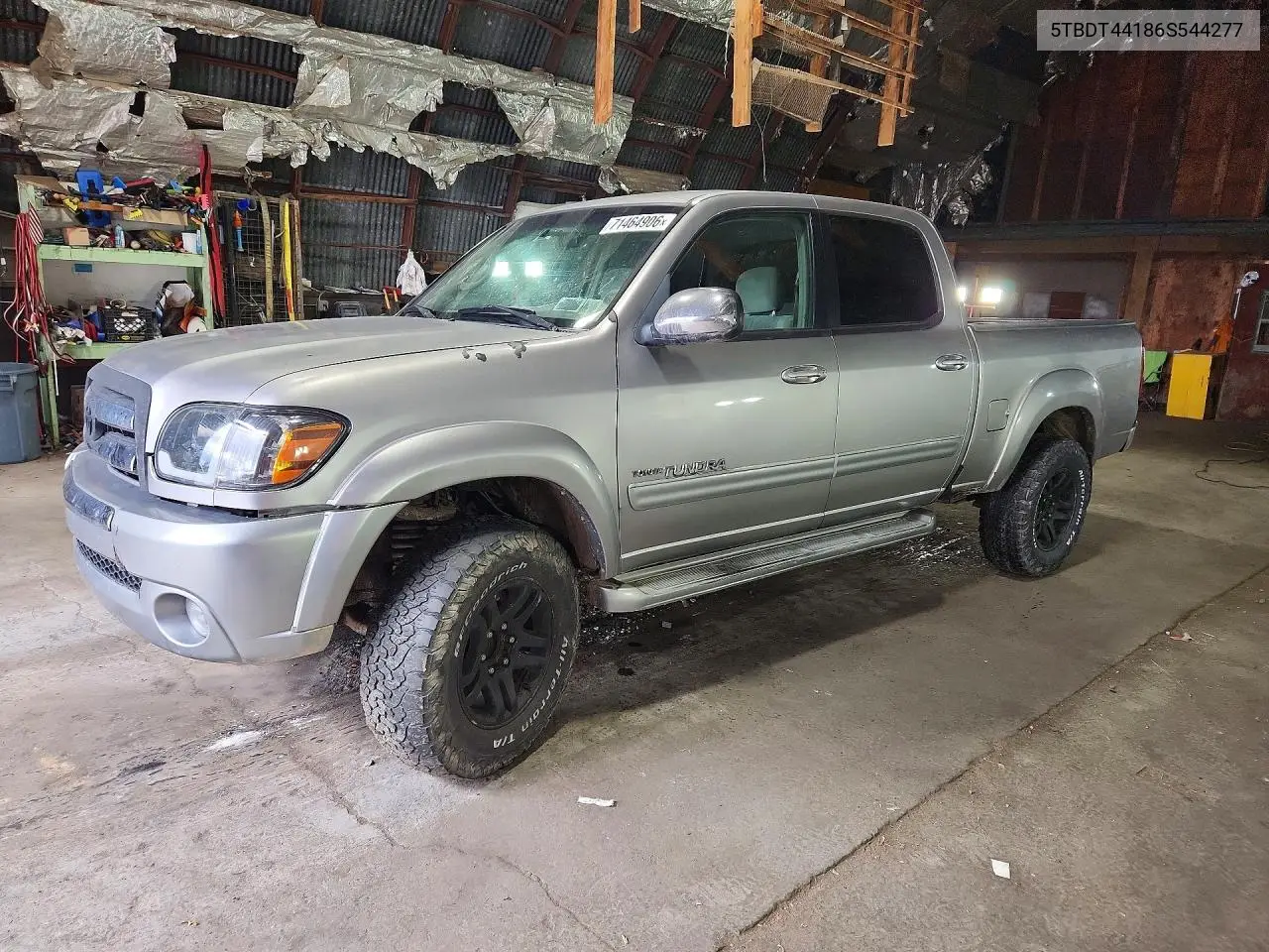 TOYOTA TUNDRA 2006, VIN 5TBDT44186S544277