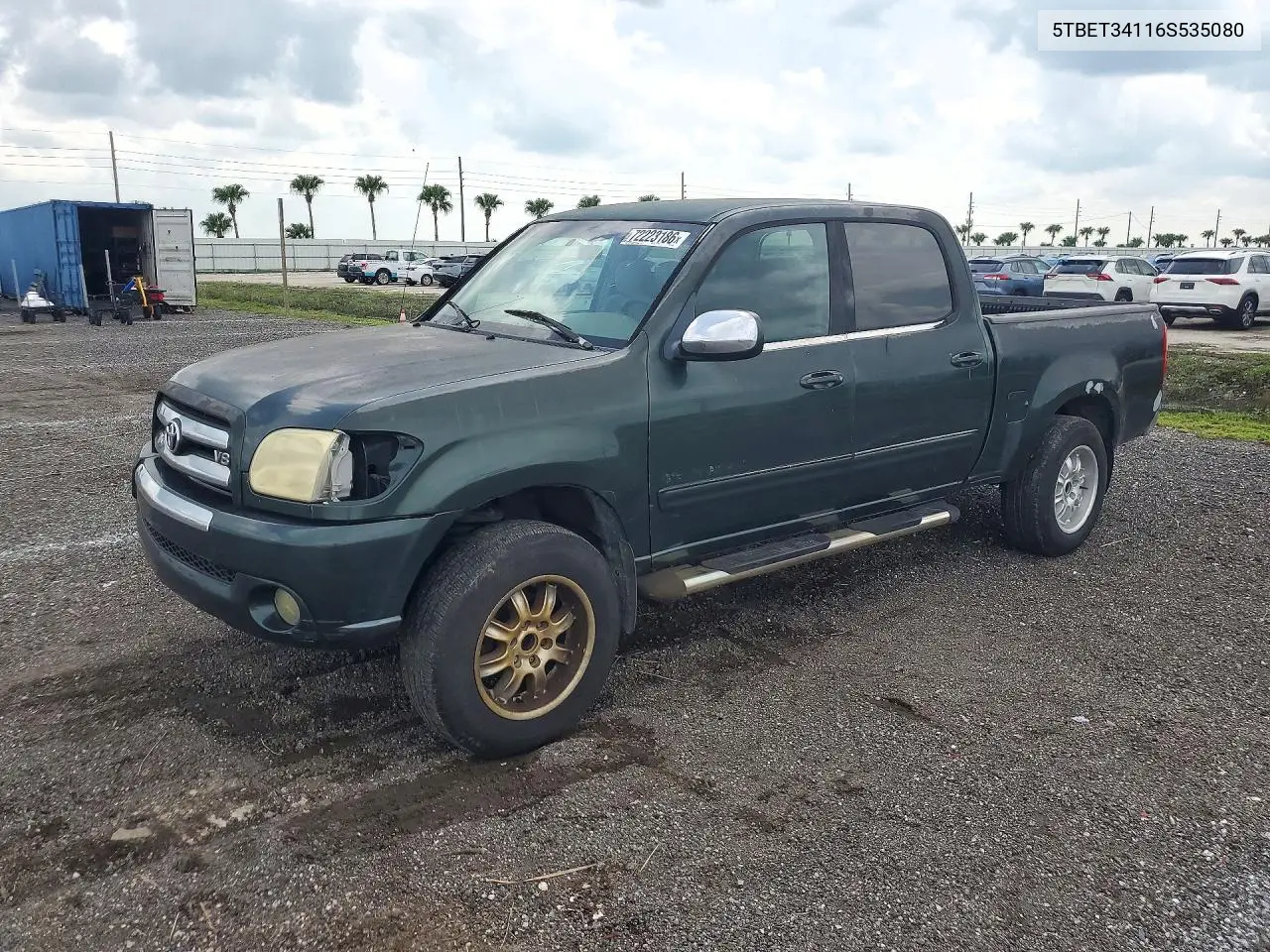 TOYOTA TUNDRA 2006, VIN 5TBET34116S535080