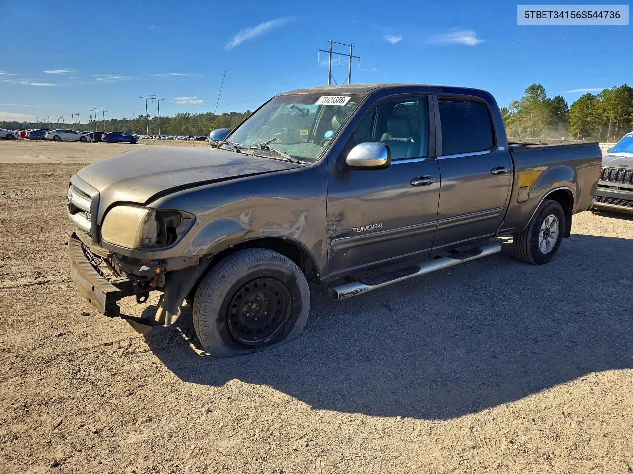 TOYOTA TUNDRA 2006, VIN 5TBET34156S544736