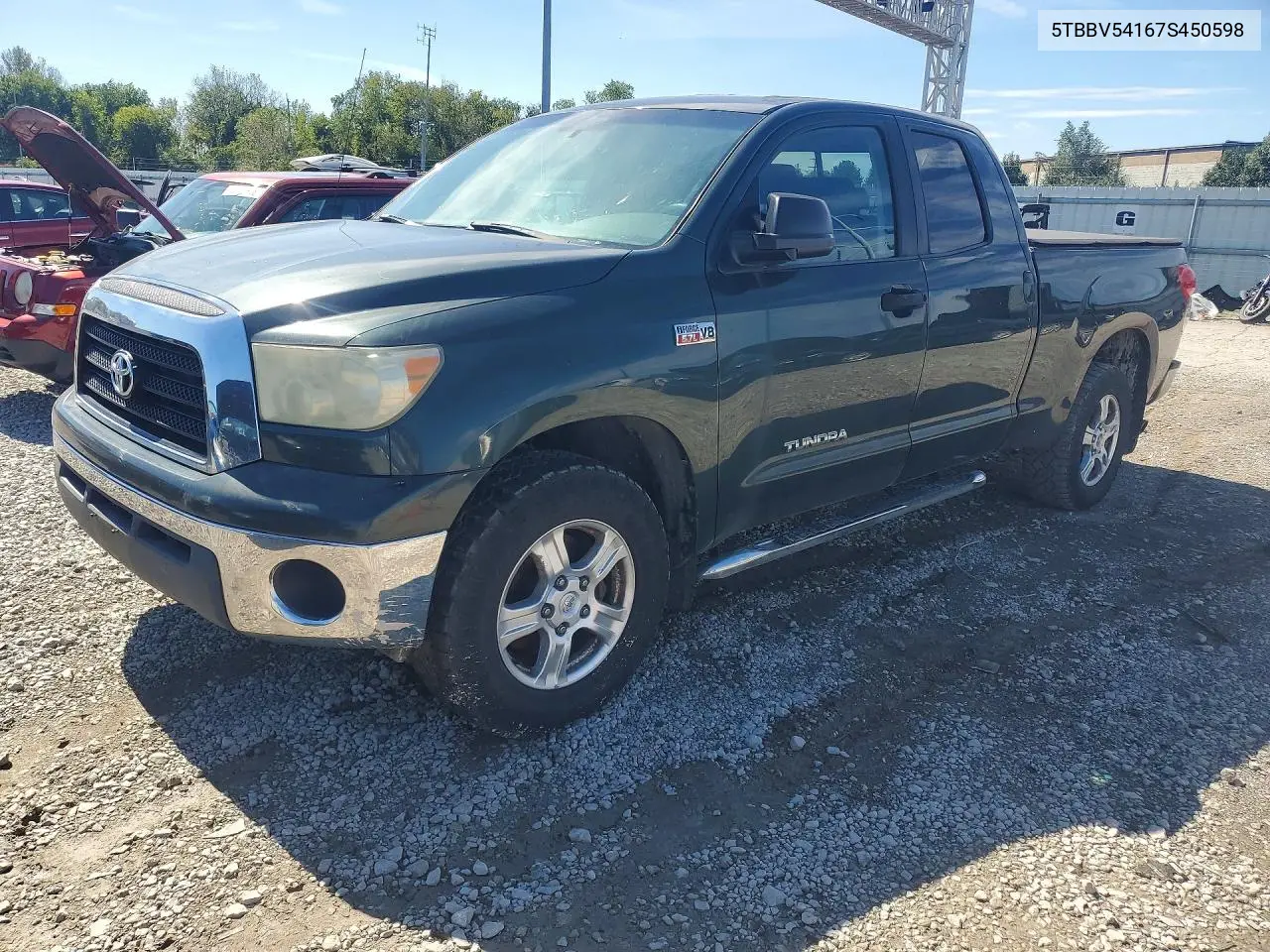 TOYOTA TUNDRA 2007, VIN 5TBBV54167S450598