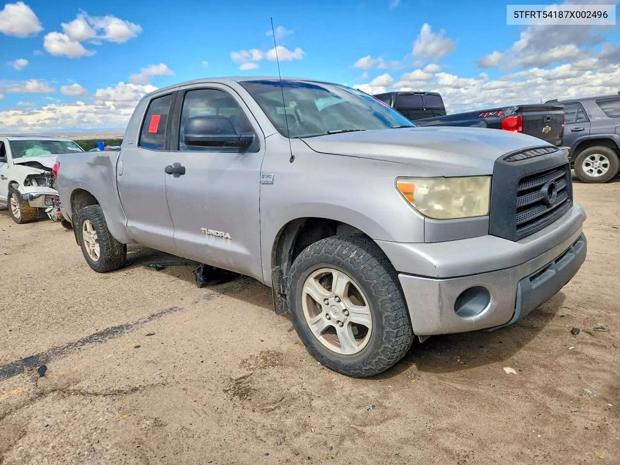 2007 TOYOTA TUNDRA VIN 5TFRT54187X002496 — фото 4