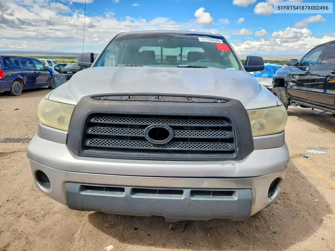 2007 TOYOTA TUNDRA VIN 5TFRT54187X002496 — фото 5