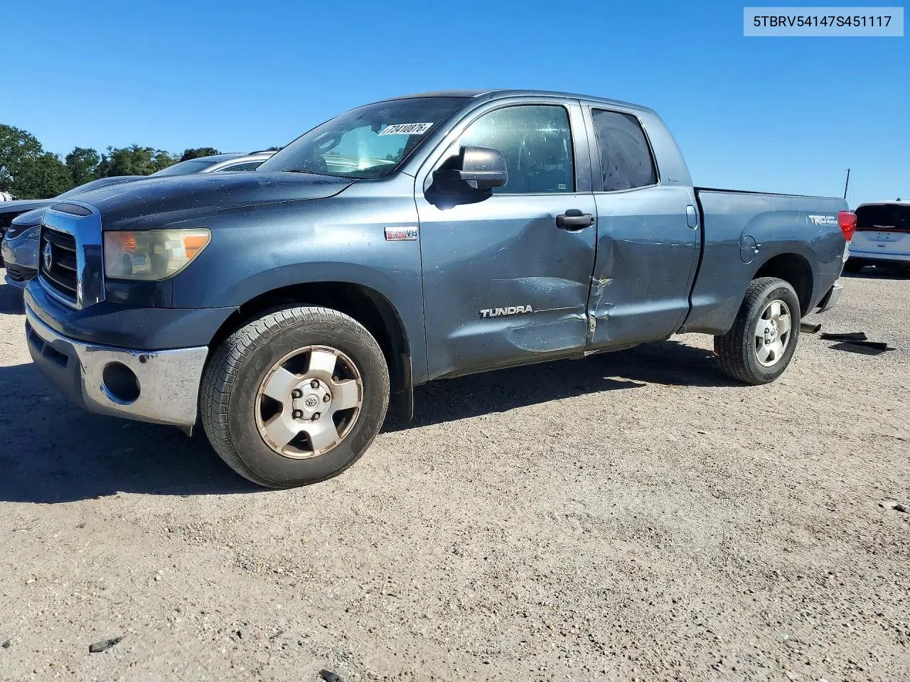 TOYOTA TUNDRA 2007, VIN 5TBRV54147S451117