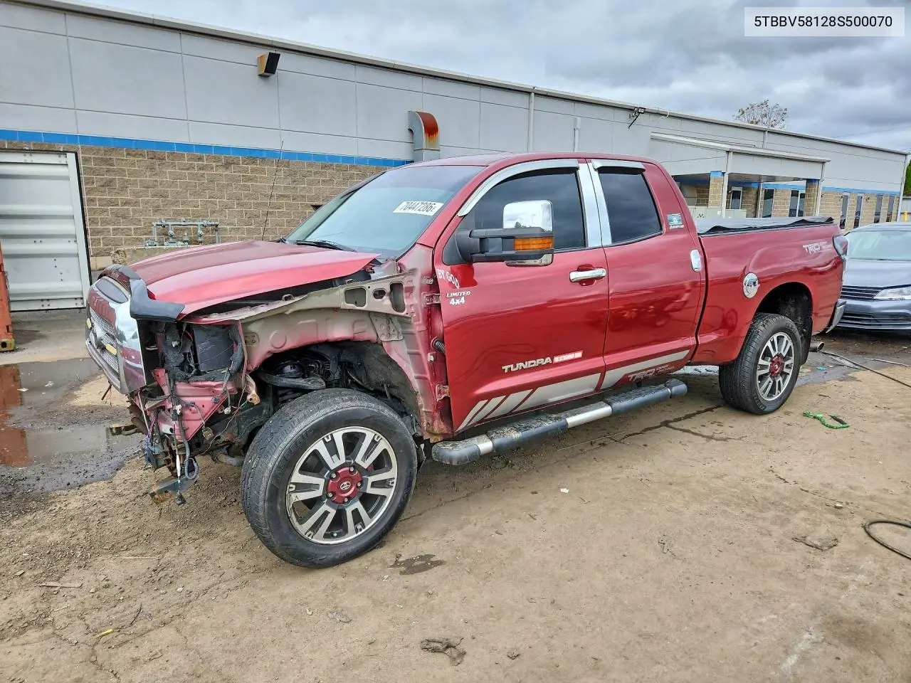 TOYOTA TUNDRA 2008, VIN 5TBBV58128S500070