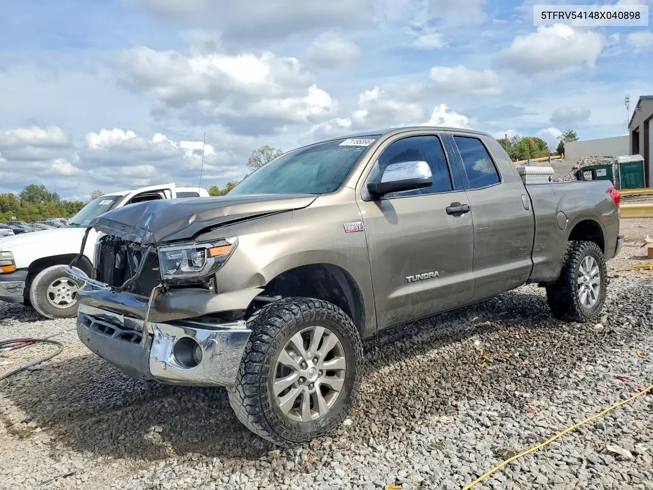 TOYOTA TUNDRA 2008, VIN 5TFRV54148X040898