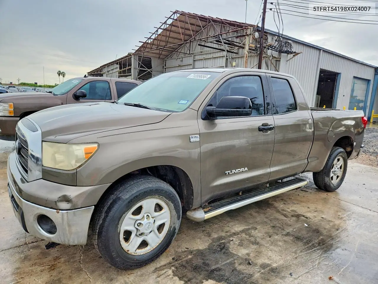 TOYOTA TUNDRA 2008, VIN 5TFRT54198X024007