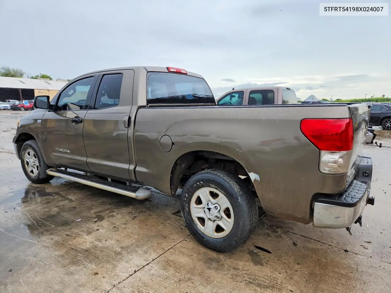2008 TOYOTA TUNDRA VIN 5TFRT54198X024007 — фото 2