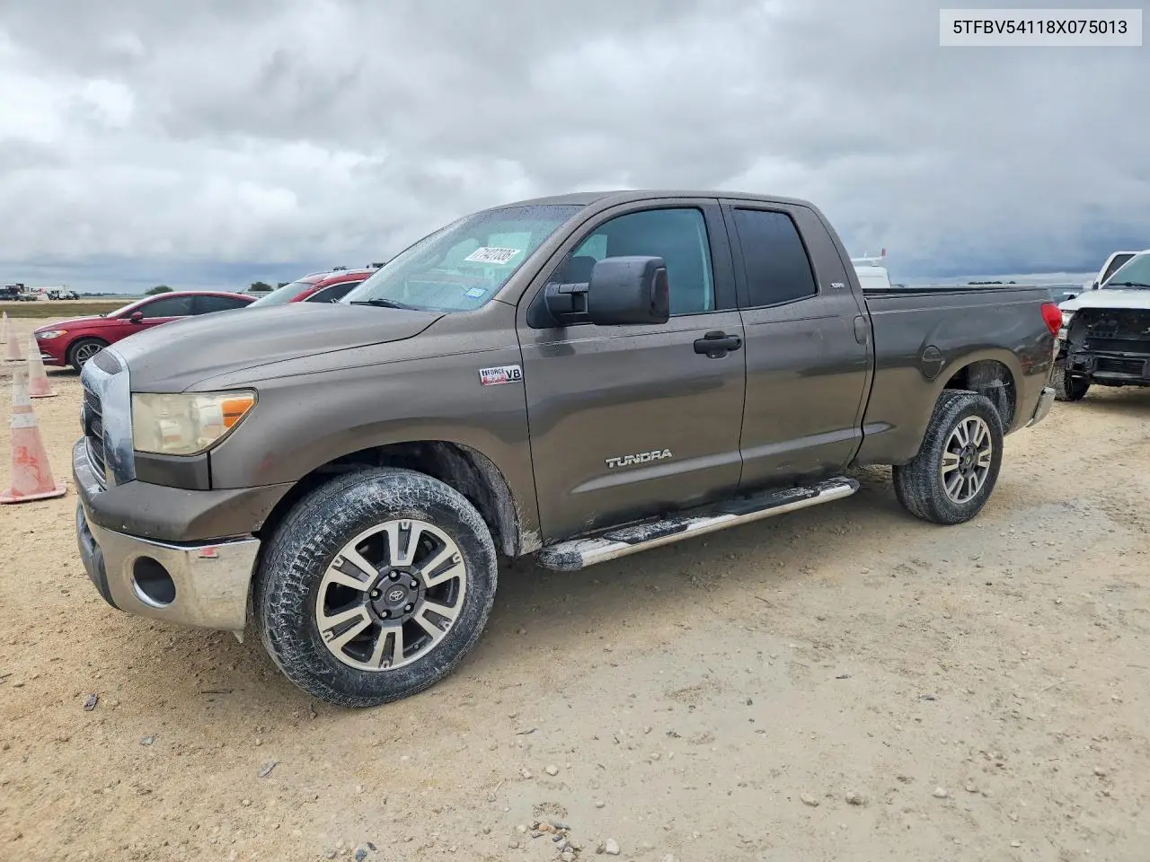 TOYOTA TUNDRA 2008, VIN 5TFBV54118X075013