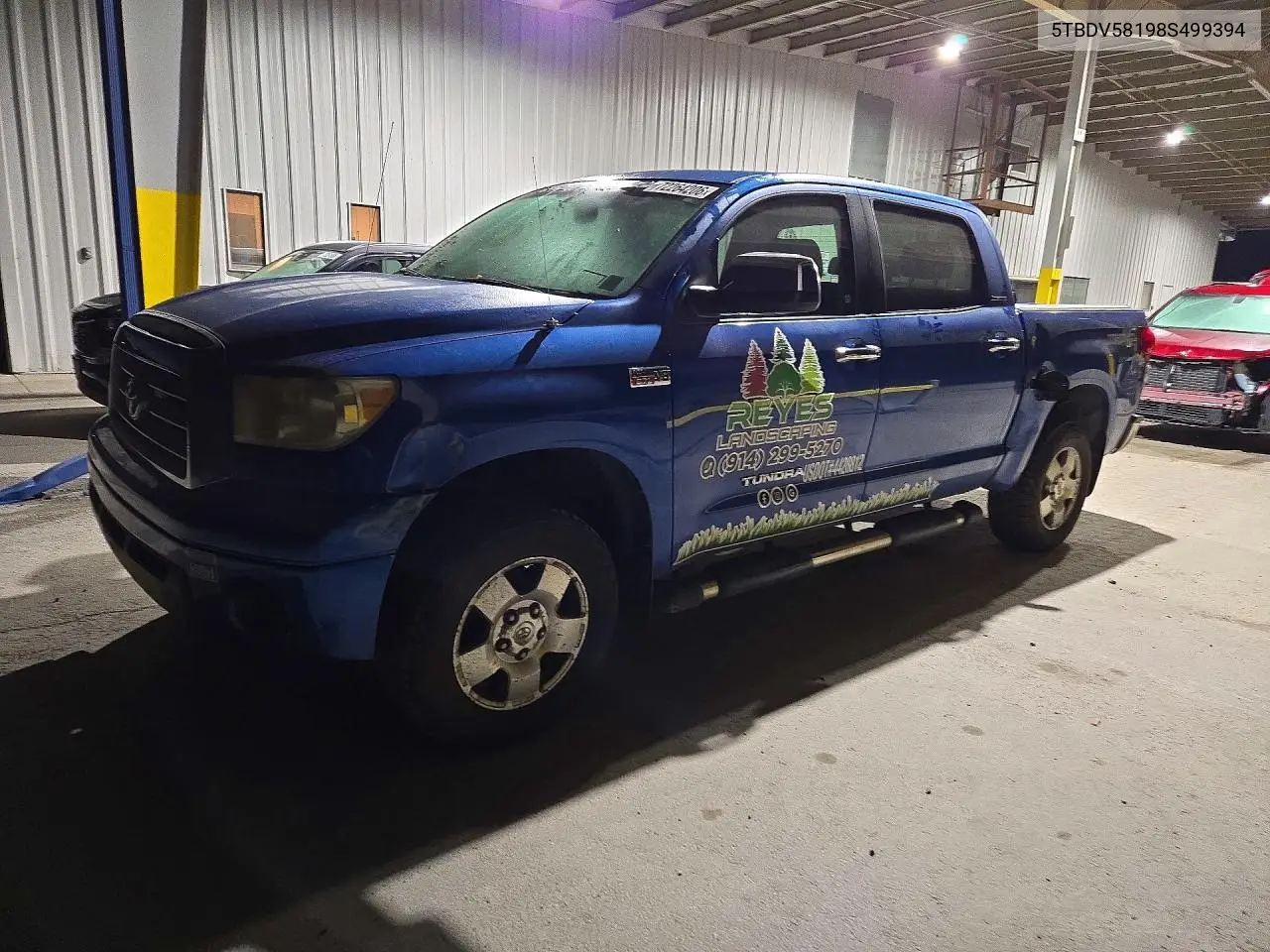 TOYOTA TUNDRA 2008, VIN 5TBDV58198S499394