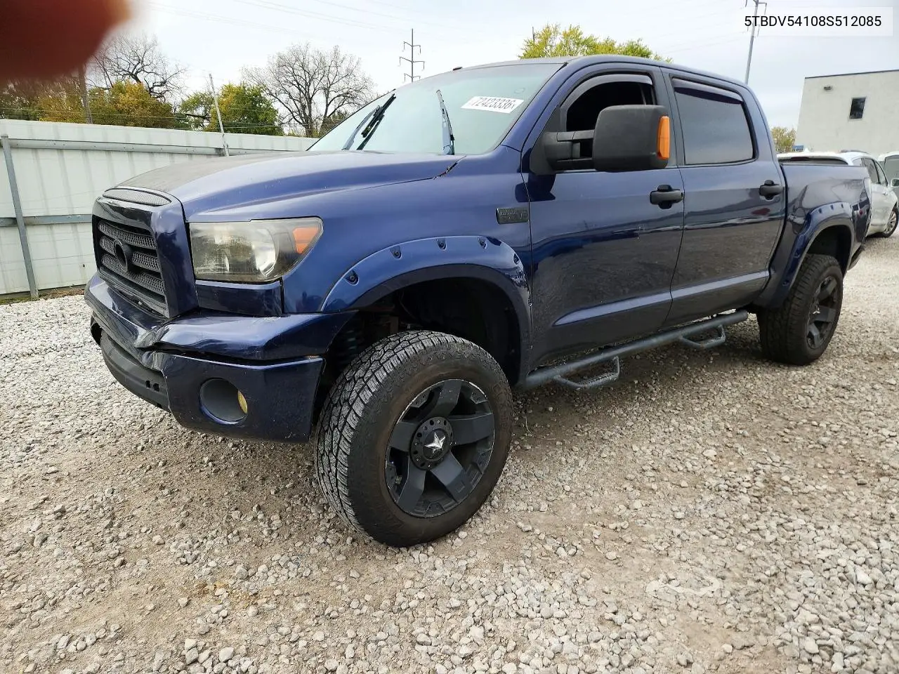 TOYOTA TUNDRA 2008, VIN 5TBDV54108S512085