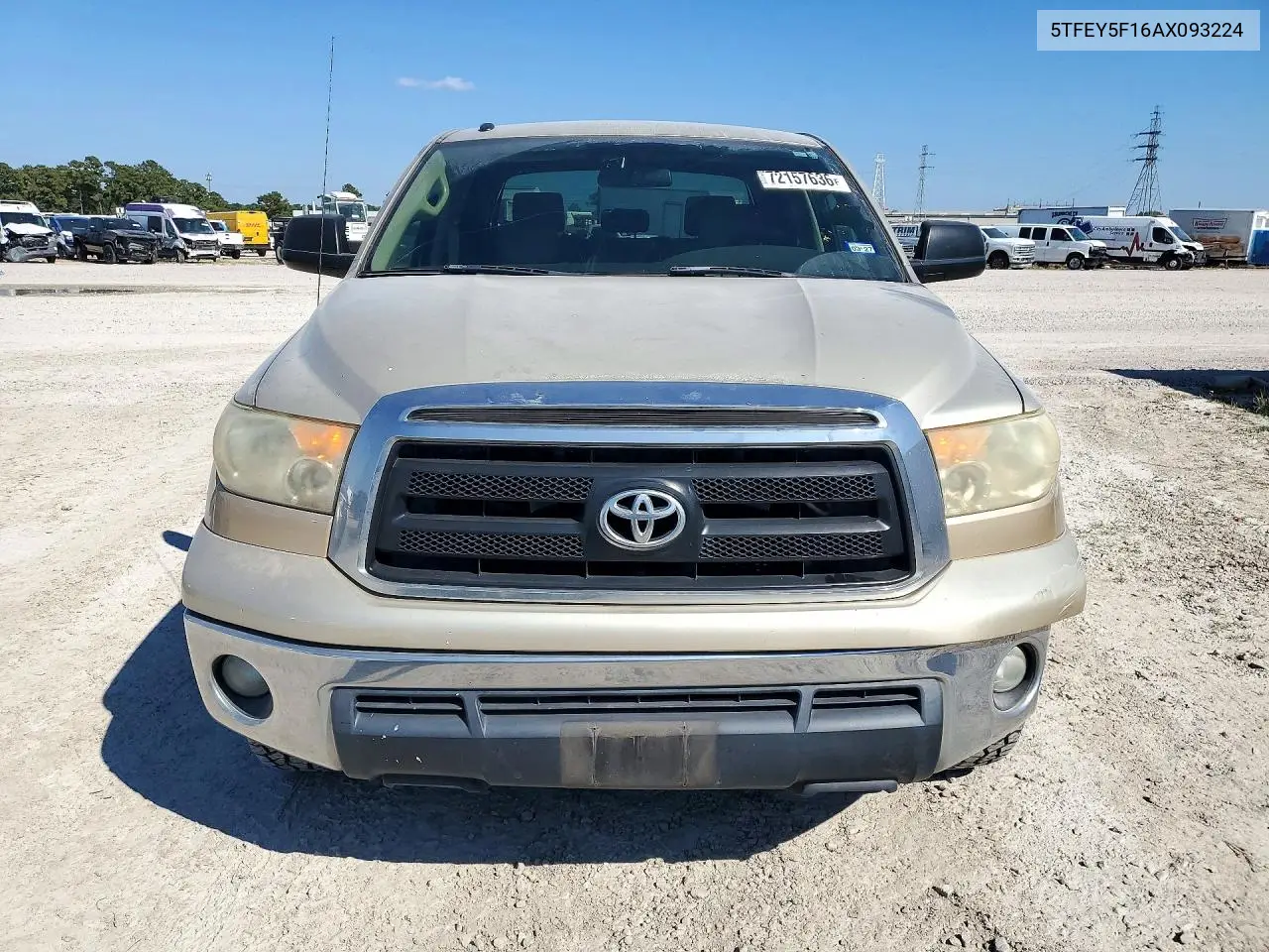 2010 TOYOTA TUNDRA VIN 5TFEY5F16AX093224 — фото 5
