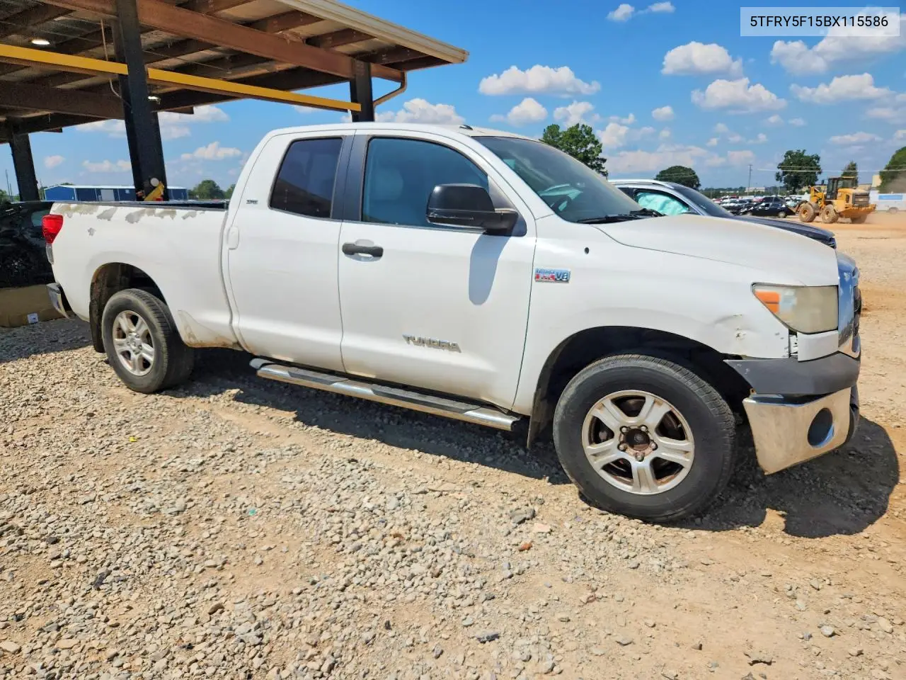 2011 TOYOTA TUNDRA VIN 5TFRY5F15BX115586 — фото 4