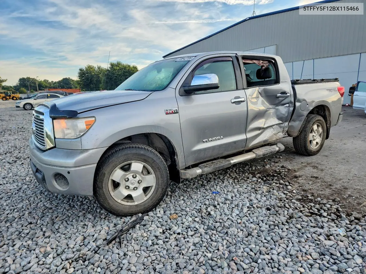 TOYOTA TUNDRA 2011, VIN 5TFFY5F12BX115466