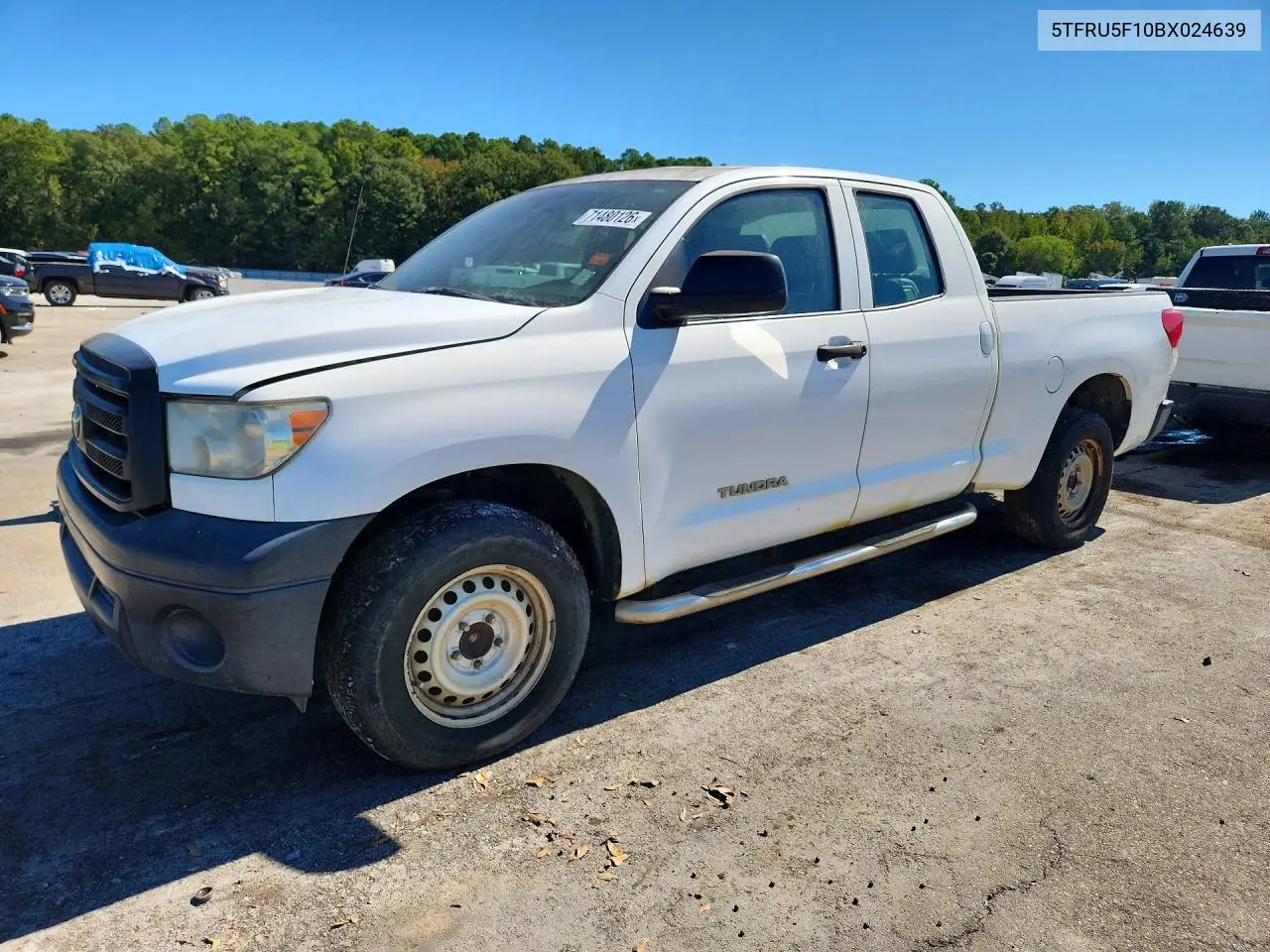 TOYOTA TUNDRA 2011, VIN 5TFRU5F10BX024639
