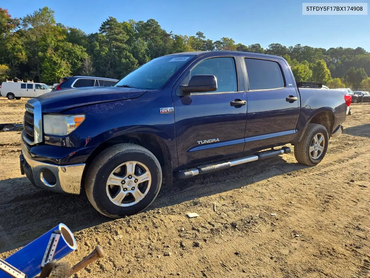 TOYOTA TUNDRA 2011, VIN 5TFDY5F17BX174908
