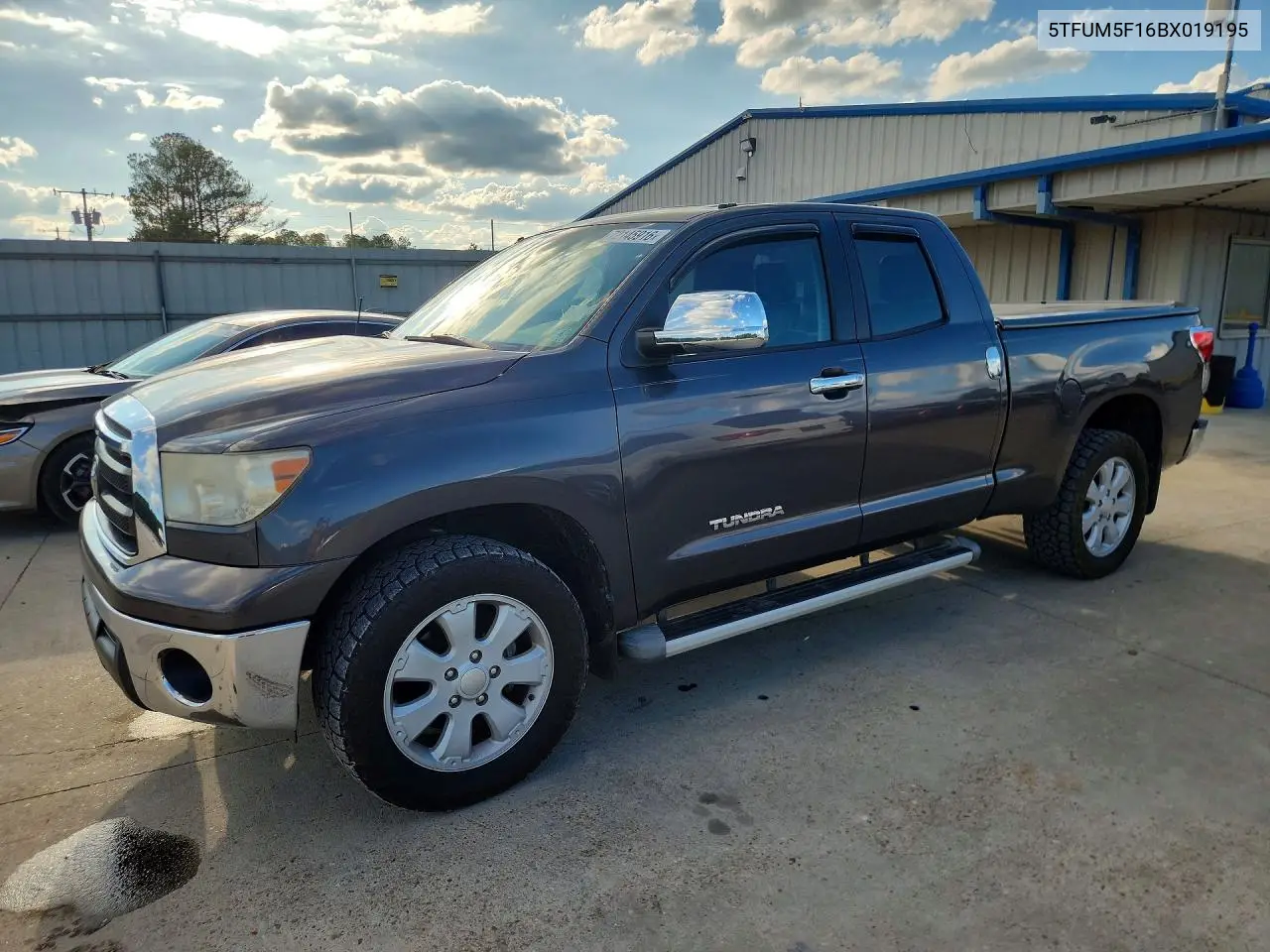 TOYOTA TUNDRA 2011, VIN 5TFUM5F16BX019195