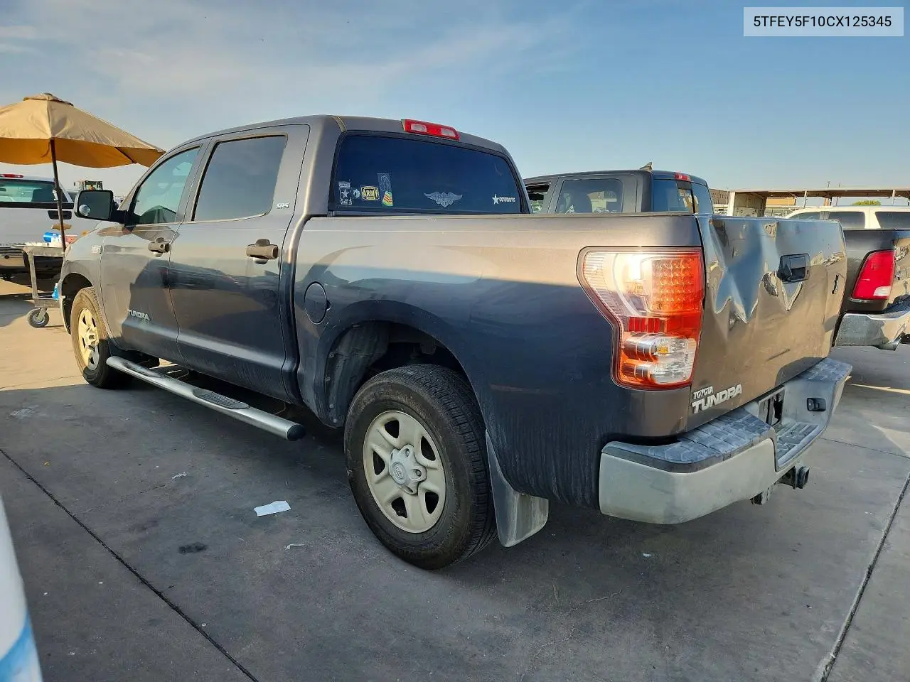 2012 TOYOTA TUNDRA VIN 5TFEY5F10CX125345 — фото 2