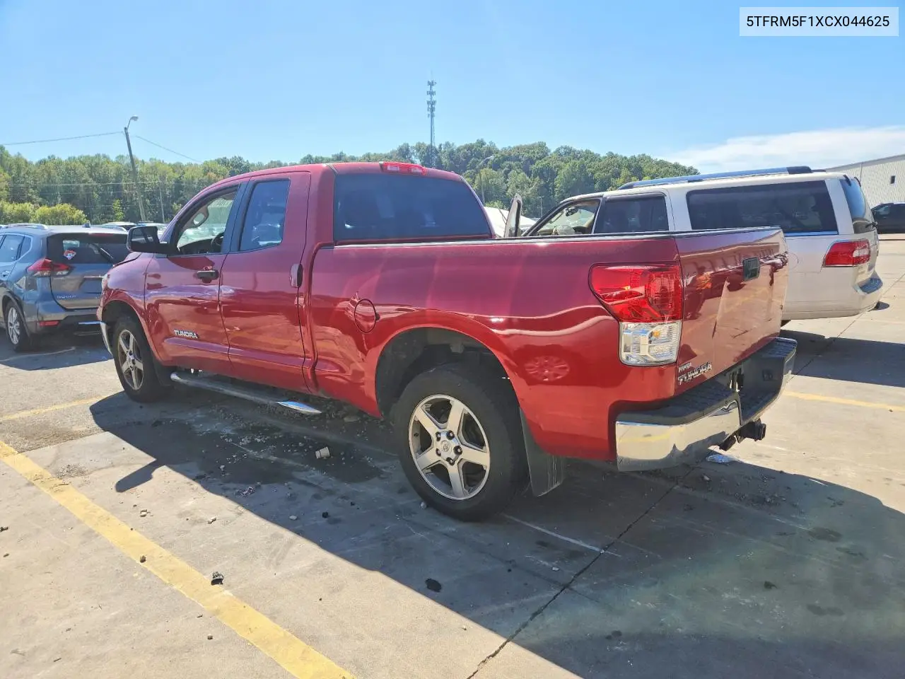 2012 TOYOTA TUNDRA VIN 5TFRM5F1XCX044625 — фото 2