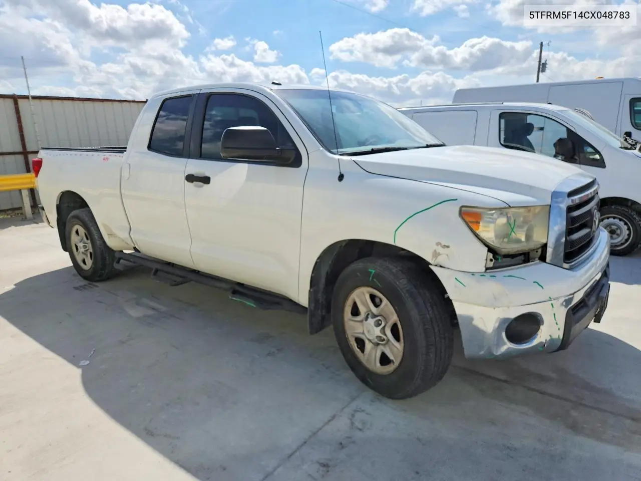 2012 TOYOTA TUNDRA VIN 5TFRM5F14CX048783 — фото 4