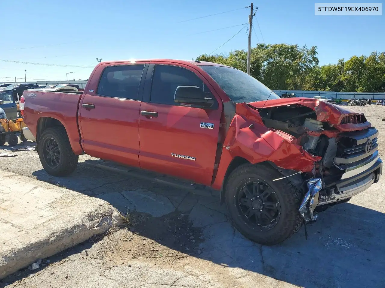 2014 TOYOTA TUNDRA VIN 5TFDW5F19EX406970 — фото 4
