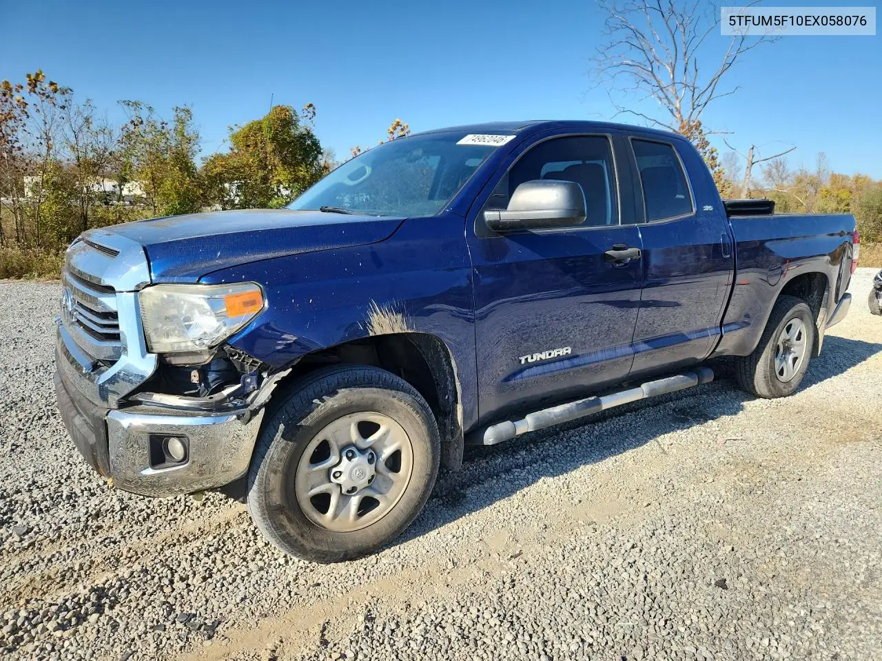 TOYOTA TUNDRA 2014, VIN 5TFUM5F10EX058076