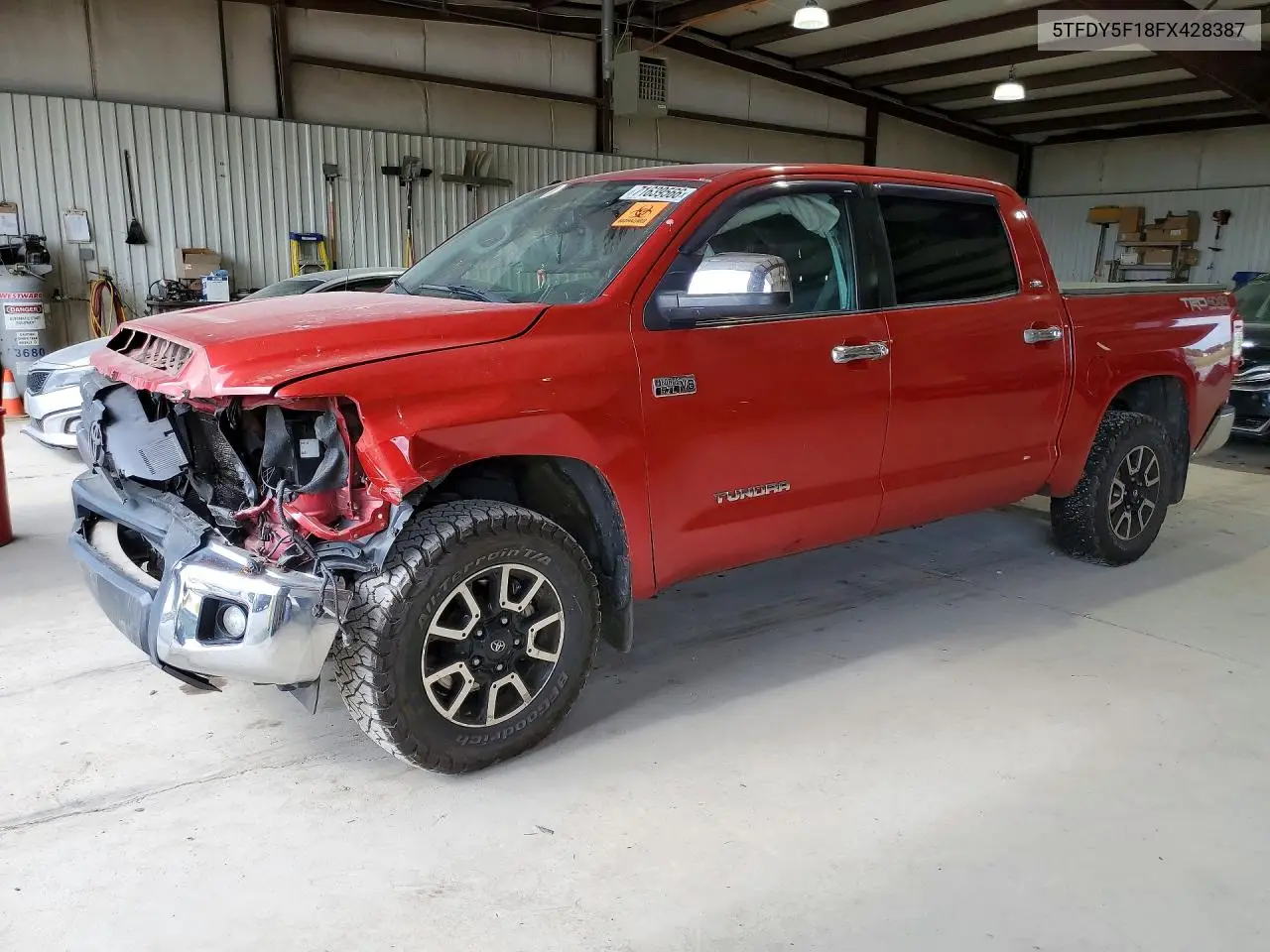 TOYOTA TUNDRA 2015, VIN 5TFDY5F18FX428387