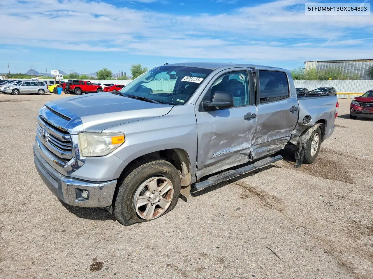 TOYOTA TUNDRA 2016, VIN 5TFDM5F13GX064893