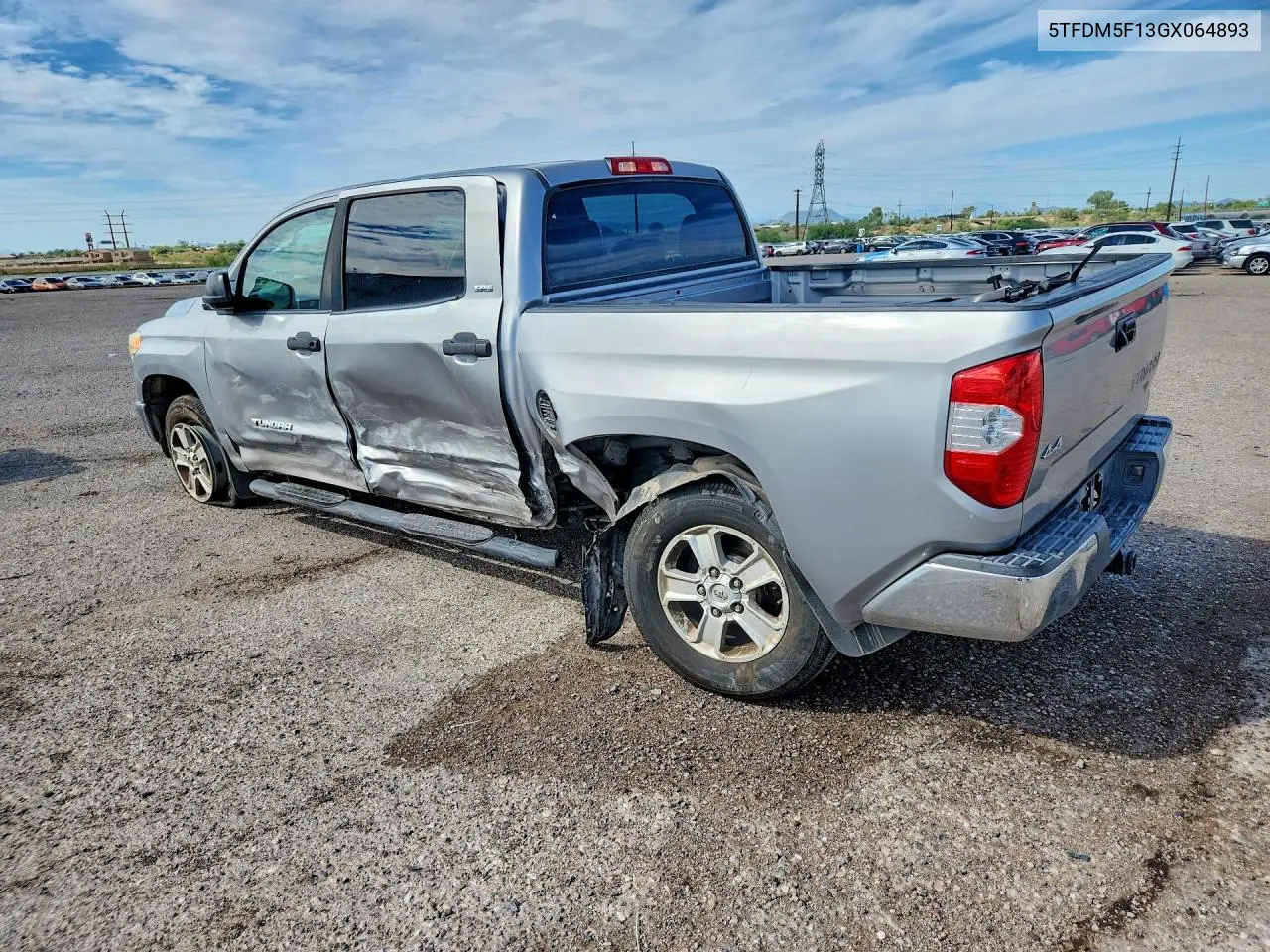 2016 TOYOTA TUNDRA VIN 5TFDM5F13GX064893 — фото 2