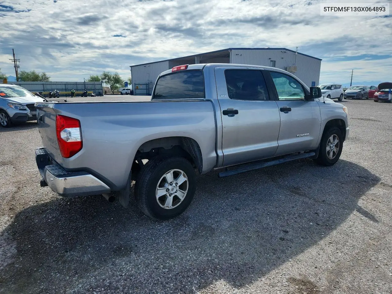 2016 TOYOTA TUNDRA VIN 5TFDM5F13GX064893 — фото 3