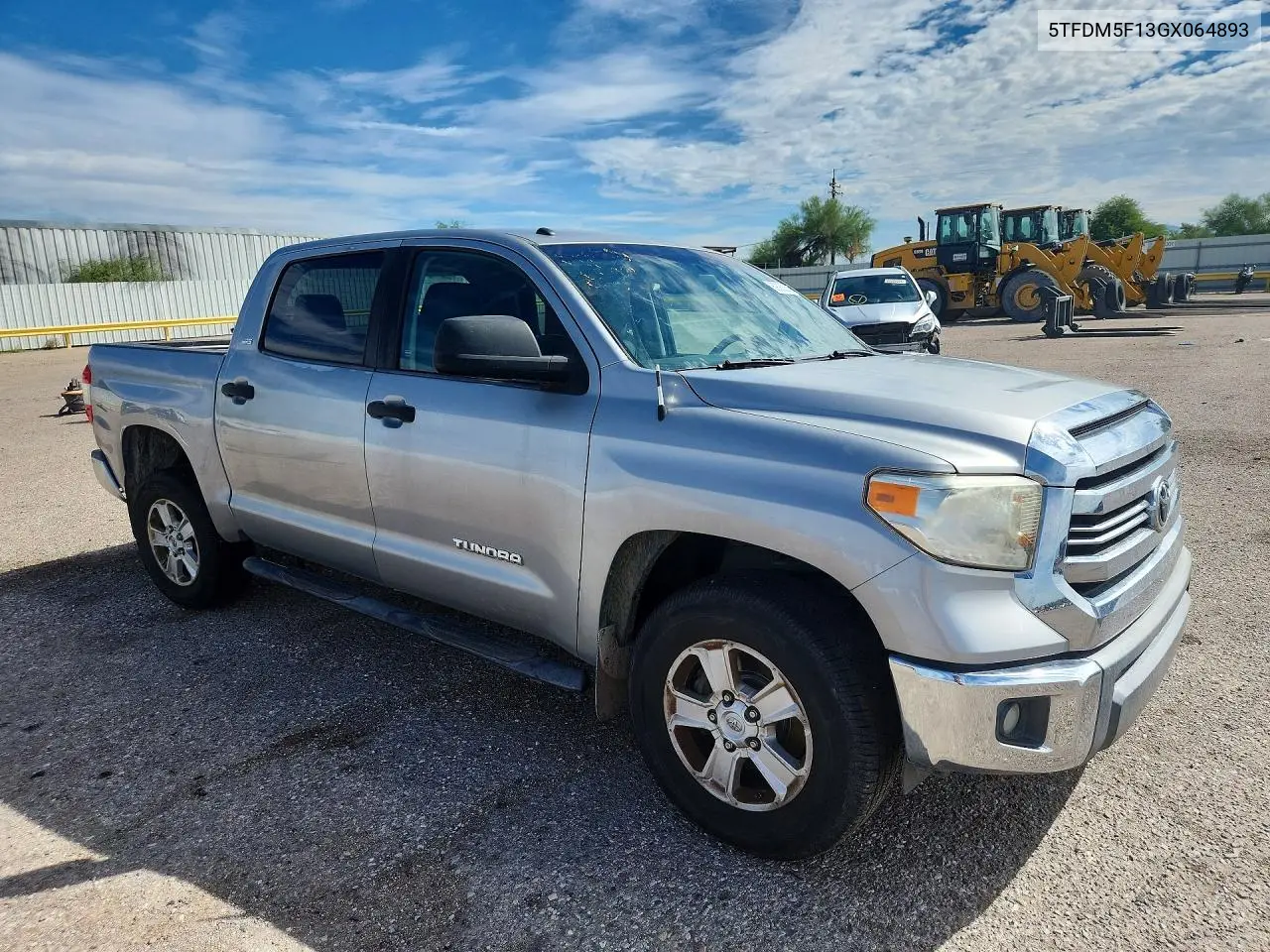 2016 TOYOTA TUNDRA VIN 5TFDM5F13GX064893 — фото 4