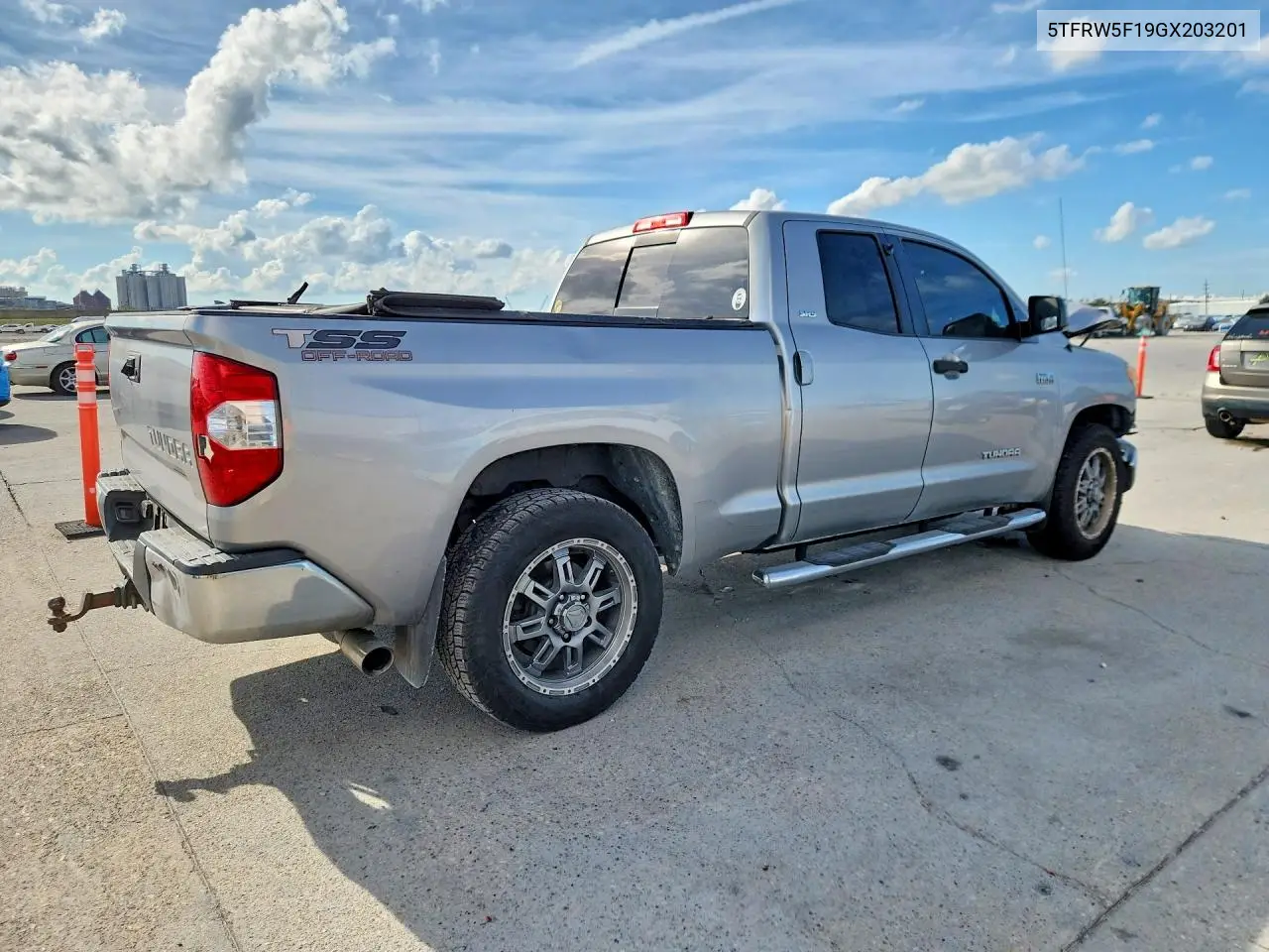 2016 TOYOTA TUNDRA VIN 5TFRW5F19GX203201 — фото 3