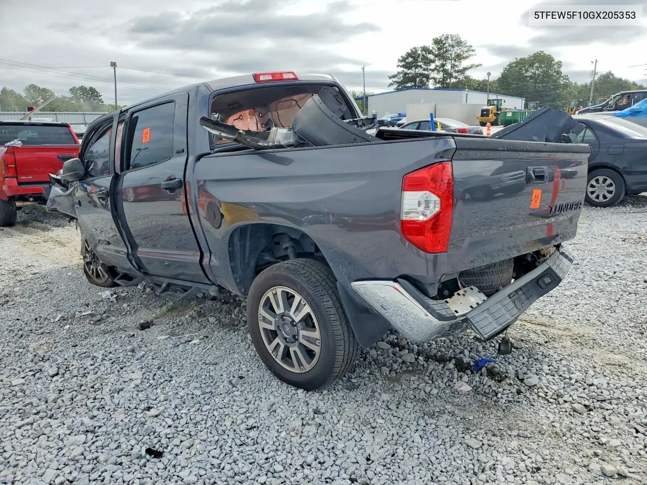 2016 TOYOTA TUNDRA VIN 5TFEW5F10GX205353 — фото 2