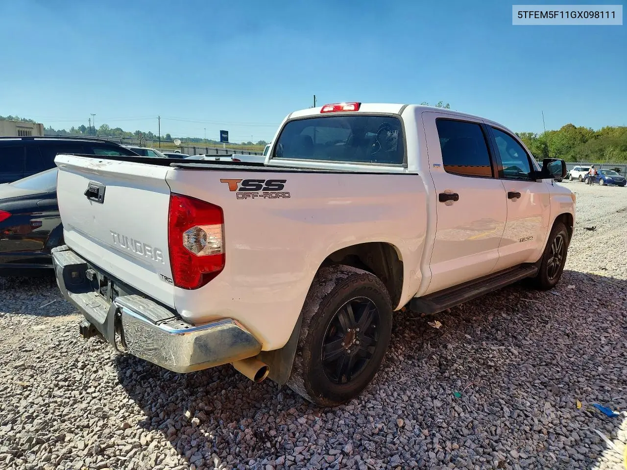 2016 TOYOTA TUNDRA VIN 5TFEM5F11GX098111 — фото 3
