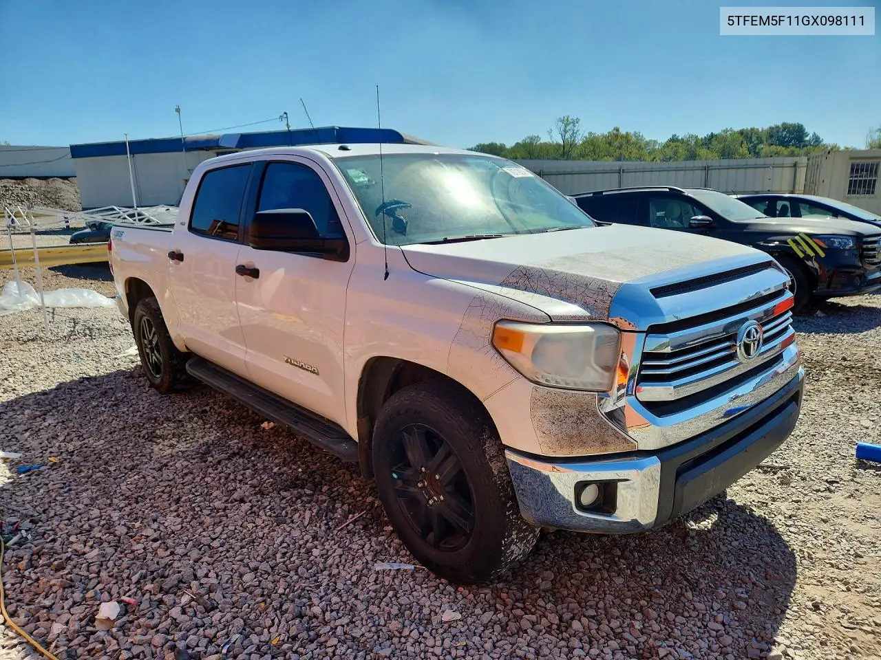 2016 TOYOTA TUNDRA VIN 5TFEM5F11GX098111 — фото 4
