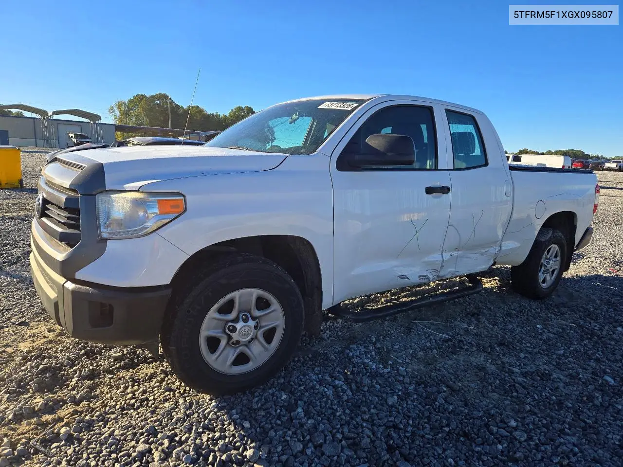 TOYOTA TUNDRA 2016, VIN 5TFRM5F1XGX095807